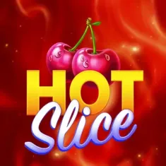 Hot Slice Slot mit Kirschen und feurigem Hintergrund auf Bison Casino