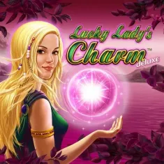 Lucky Ladys Charm Slot Bison Casino mit Frau und Kristallkugel
