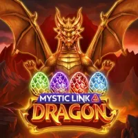 Mystic Link Dragon Slot auf Bison Casino mit Drachen und Eiern
