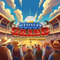 Rodeo Grand Spielautomat mit Publikum im Stadion auf Bison Casino